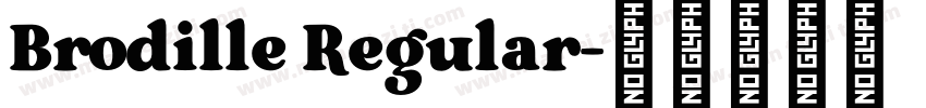 Brodille Regular字体转换